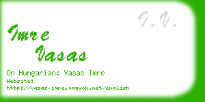 imre vasas business card